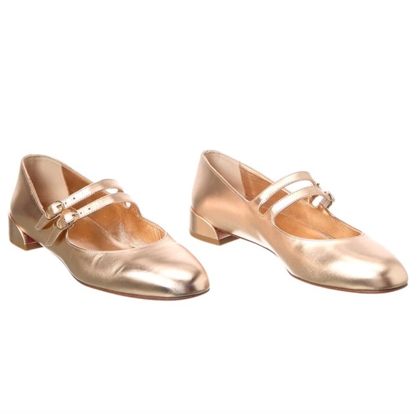 CHRISTIAN LOUBOUTIN SWEET JANE LEATHER FLAT - Picture 1 of 11